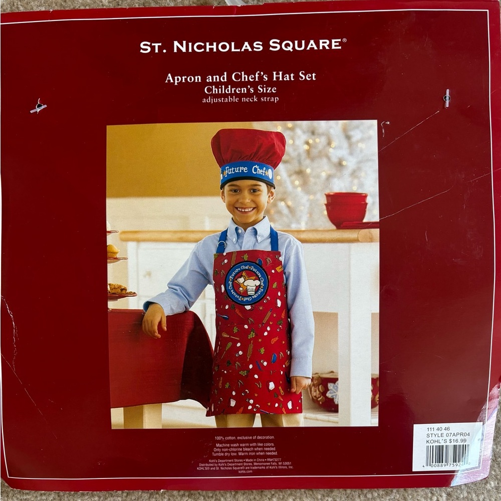 Children’s Apron and Chef’s Hat **NEW